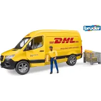 BRUDER Bil - Mercedes Benz DHL Van m. Figur - 02671 - - OneSize - Bil