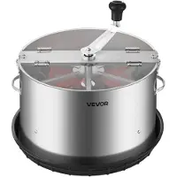Vevor manuell knoppbladtrimmer, 370 mm knopptrimmer med høstbolle og kniver i rustfritt stål, visuell skjæring, våt og tørr hydroponisk skjæremaskin med brett, vridd spinnkutt for planteknopper og blo