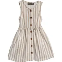 Hanevild Kjole - Striped - Summer Sand - - 98/104 - Kjole