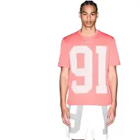 Armani Exchange for man. XM002510AF10358U4029 T-shirt Regular Fit Plus coral (S), Casual, Cotton, Short sleeve