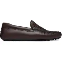 BOSS for man. 50563133 Noel brown leather loafers (44), Flat, None, Casual