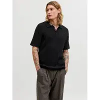 Jack & Jones Eemil Knit Cable Kortermet Poloskjorte