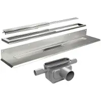 Unidrain 1000 mm HighLine Custom uden ramme t/rendeafløbsarmatur