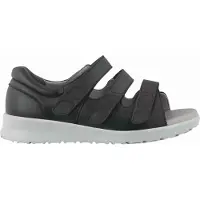 New Feet damesandal med hælkappe - Svart - Sandaler