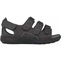 New Feet herresandal med hælkappe - Svart - Sandaler