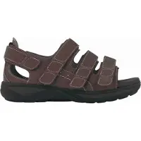 New Feet herresandal med hælkappe - Brun - Sandaler