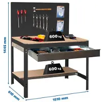 Simonwork (bancos De Trabajo) Bt2 Box Metallhylle 1445x1510x610 Mm