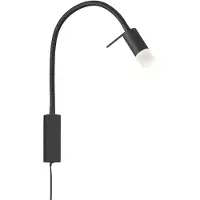 FISCHER&HONSEL GMBH LED-vegglampe Seng, fleksibel arm, med spreder