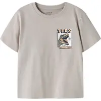 Name it T-skjorte - NmmVelix - Chateau Gray/Trex - - 2 år (92) - T-skjorte