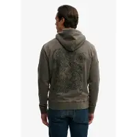 Superdry for man. M2014485A Tokyo Narrative Loose Hood Hoodie dark grey (XXL), Casual, Cotton