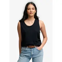 Superdry Scoop Neck Ermeløs T-skjorte