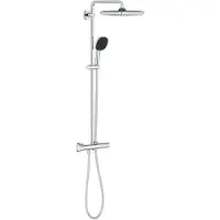 GROHE Vitalio Comfort 250 Dusjsystem med termostat for veggmontering - Krom