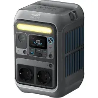 Anker SOLIX C300X - Bærbar strømstasjon - AC 220-240 V - 300 watt - litium-jernfosfat - 288 Wh - Wi-Fi, Bluetooth - utgangskontakter: 2