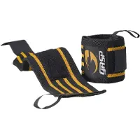 GASP Gear Hardcore Wrist Wraps, black/yellow