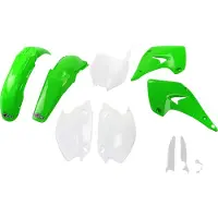 Ufo Kawasaki Kx 125/250 2003-2003 Kakit230f-999 Fork Protectors & Plastsett