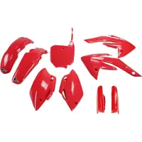 Ufo Honda Crf 150r 2007-2024 Hokit111f-070 Fork Protectors & Plastsett