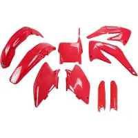 Ufo Honda Crf 450r 2004-2004 Hokit107f-070 Fork Protectors & Plastsett