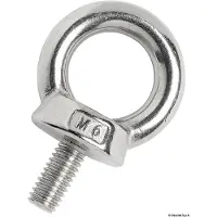 Osculati Rustfritt Stål M16x90 Mm Utvendig Gjenge øyebolt 10 Enheter