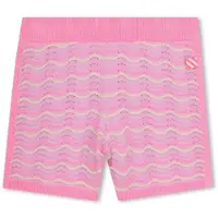Billieblush for girl. U21895 Pink openwork shorts (3Y= 94cm), Casual, Cotton, children's fashion