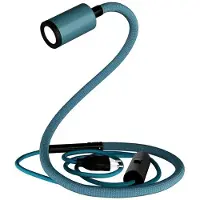 Creative Cables Gu1d-one Pastellfarget Artikulert Bordlampe Uten Sokkel Med Mini-led-spotlys Og 2-polet Støpsel