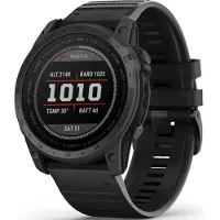 Garmin Tactix 7 - Standard Edition - 51 mm - fiberforsterket polymer - Ja sportsur med bånd - silikon - svart - håndleddstørrelse: 127-210 mm - dis...