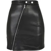 Urban Classics Synthetic Leather Biker Kort Skjørt