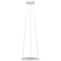 Arcchio LED-hengelampe Albiona, hvit, 1 ring, Ø 40 cm