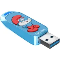 SanDisk Smurfs - Papa Smurf Edition USB-flashstasjon - 128 GB - USB 3.2 Gen 1