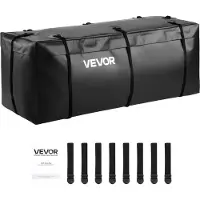 Vevor bæreveske til tilhengerfeste, vanntett 840D PVC, 46,65 x 20,08 x 19,69 tommer (12 kubikkfot), kraftig lasteveske for oppbevaring av lasteplan med forsterkede stropper, egnet for bil, SUV, varebi