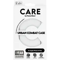 CARE by PanzerGlass Flagship Case Transparent Urban Combat w. Clear Frame iPhone 15 Plus