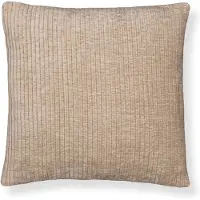 Borg Living Pyntepute 45x45 cm - Lysegrå sofapute med fløyelslook - Myk pute til sofaen -