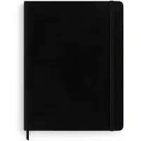 Moleskine Classic XL, Monokromatisk, Sort, 192 ark, 70 g/m², Rute papir, Mykt omslag