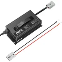 Vevor 36V 18A litiumbatterilader, 43,8V, AC-DC LiFePO4 smartlader, med Anderson-kontakt, LED-indikator, 0V aktivering, for litium LiFePO4 dypsyklus oppladbare batterier for båt, bobil