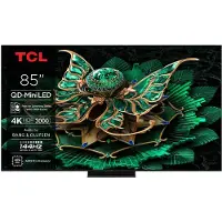 TCL 85C7K - 85" Diagonalklasse (84.5" synlig) - C7K Series LED-bakgrunnsbelyst LCD TV - QLED - Smart TV - Google TV - 4K UHD (2160p) 3840 x 2160 - ...