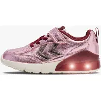 Hummel Sko m. Lys - Dagslys Glitter Jr - Rosenrød skjestork - - 27 - Blinkende sko