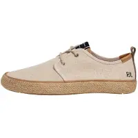 Pepe Jeans for man. PMS100008 Port Nature espadrilles beige (43), Fabric, Flat, Laces, Casual