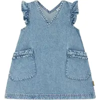 Hust and Claire Kjole - Kaila - Vasket Denim - - 8 år (128) - Kjole
