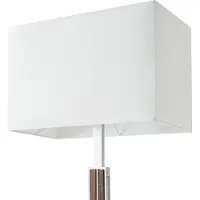 Quitani LED-gulvlampe Lisene, valnøtt/sølv/natur 162 cm, dimbar