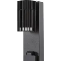 LINDBY Enerio veilampe, svart, stikkontakt, 80 cm, GU10