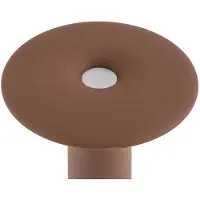 LUCANDE LED-gatelampe Haloa, brun/rust, høyde 50 cm, IP54