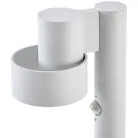 LUCANDE LED-veilampe Elune, lysegrå, sensor, IP44, 77 cm