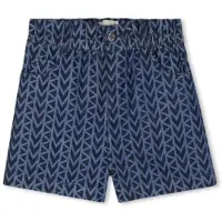 Michael Kors for girl. R30570 Blue denim shorts (12Y= 150cm), Casual, Cotton, children's fashion