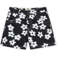 Marc Jacobs for girl. W60733 Black flowered shorts (10Y= 138cm), Casual, Cotton, children's fashion