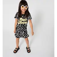 Marc Jacobs for girl. W60861 Black t-shirt dress (12Y= 150cm), Casual, Cotton, Short sleeve, children's fashion