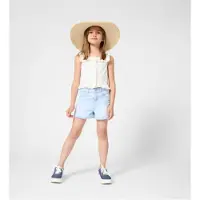 Michael Kors for girl. R30657 White poplin top (8Y= 126cm), Cotton, Sleeveless / Straps, children's fashion