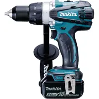 Makita DDF458RTJ - Bor - trådløs - 2 hastigheter - nøkkelfri borhylse 13 mm - 91 N·m - 2 batterier - 18 V