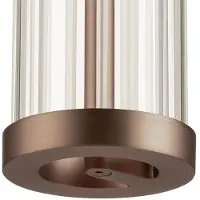 SLV LED-pendellampe Quimera, kobberfarget, Ø 8 cm, CCT
