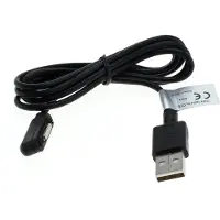 Mtp Products Magnetic USB Ladekabel - Sony Xperia Z1, Z1 Compact, Z2 - Svart