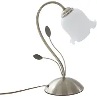 LINDBY Floralt utformet bordlampe Matea
