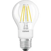 Osram LED-pære E27 7W varmhvit GLOWdim klar
